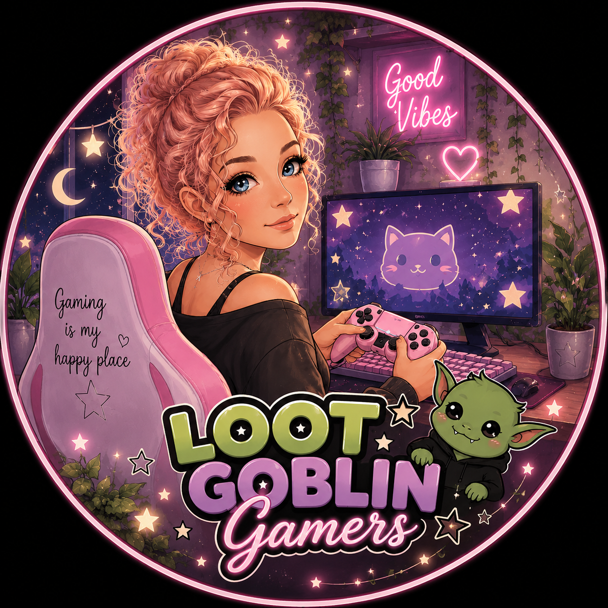 StarLight gaming with the Loot Goblin Gamers mascot