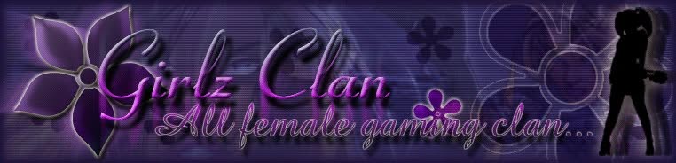 GirlzClan banner reading “GirlzClan — An All Female Gaming Clan”