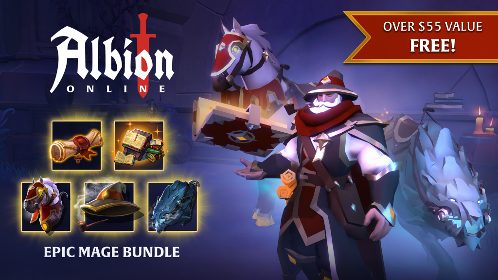 Albion Online Epic Mage Bundle artwork from the official Epic Games Store listing