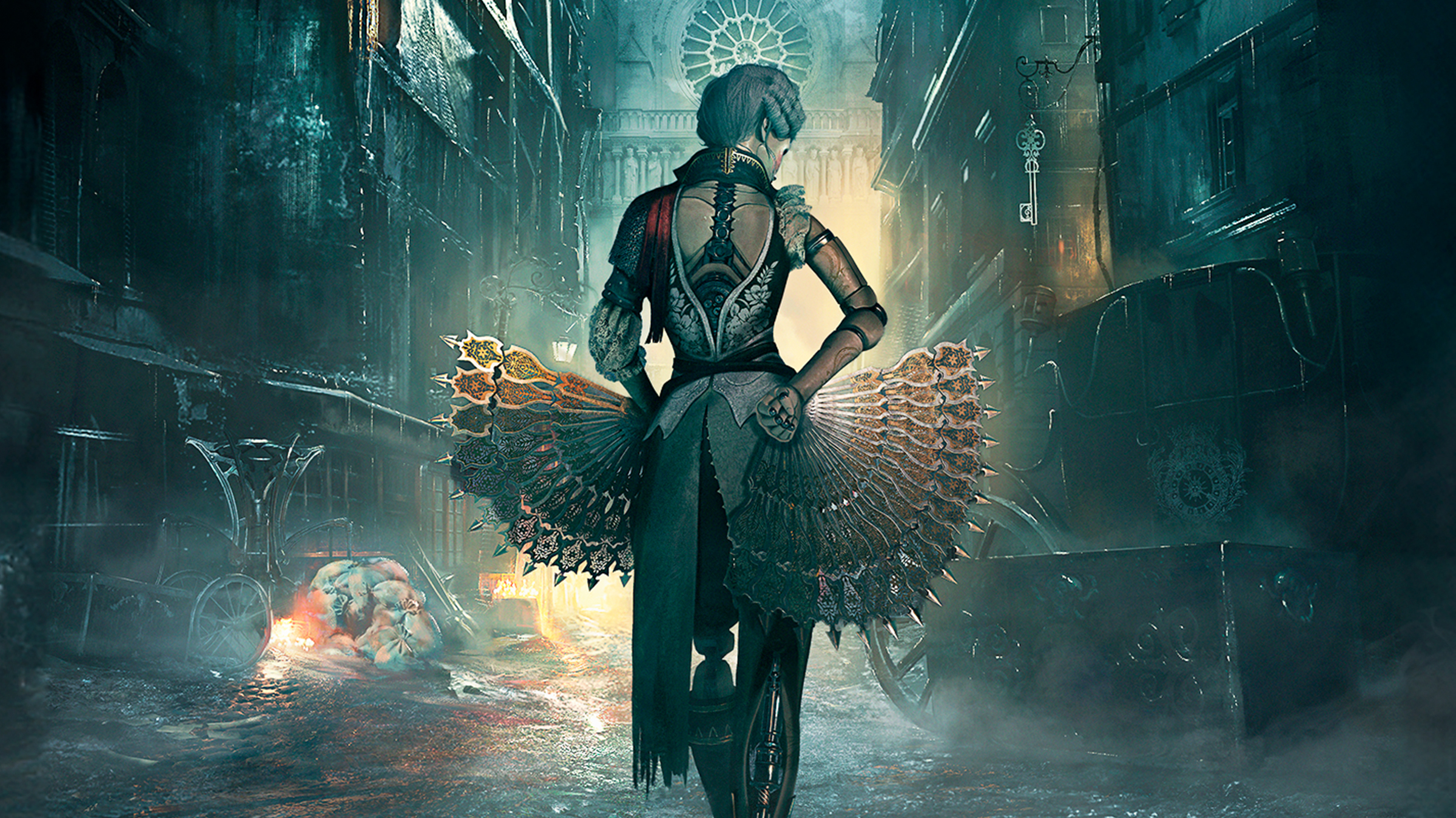 Steelrising artwork showing Aegis in alternate-history Paris